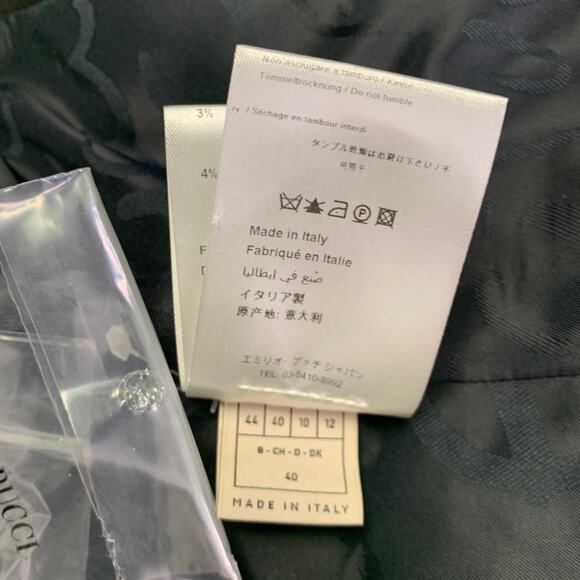 EMILIO PUCCI Size 12 Black Wool Mohair Sequined Jacket Blazer - Picture 8 of 10